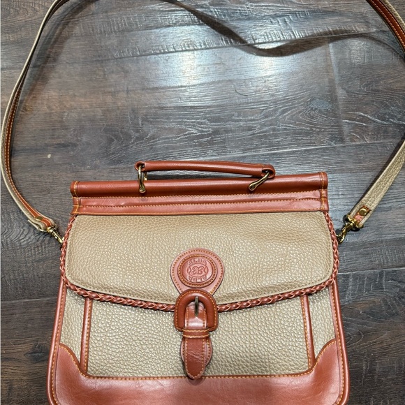 Alba Tan and Brown Crossbody Bag with Classic Design - Picture 1 of 12